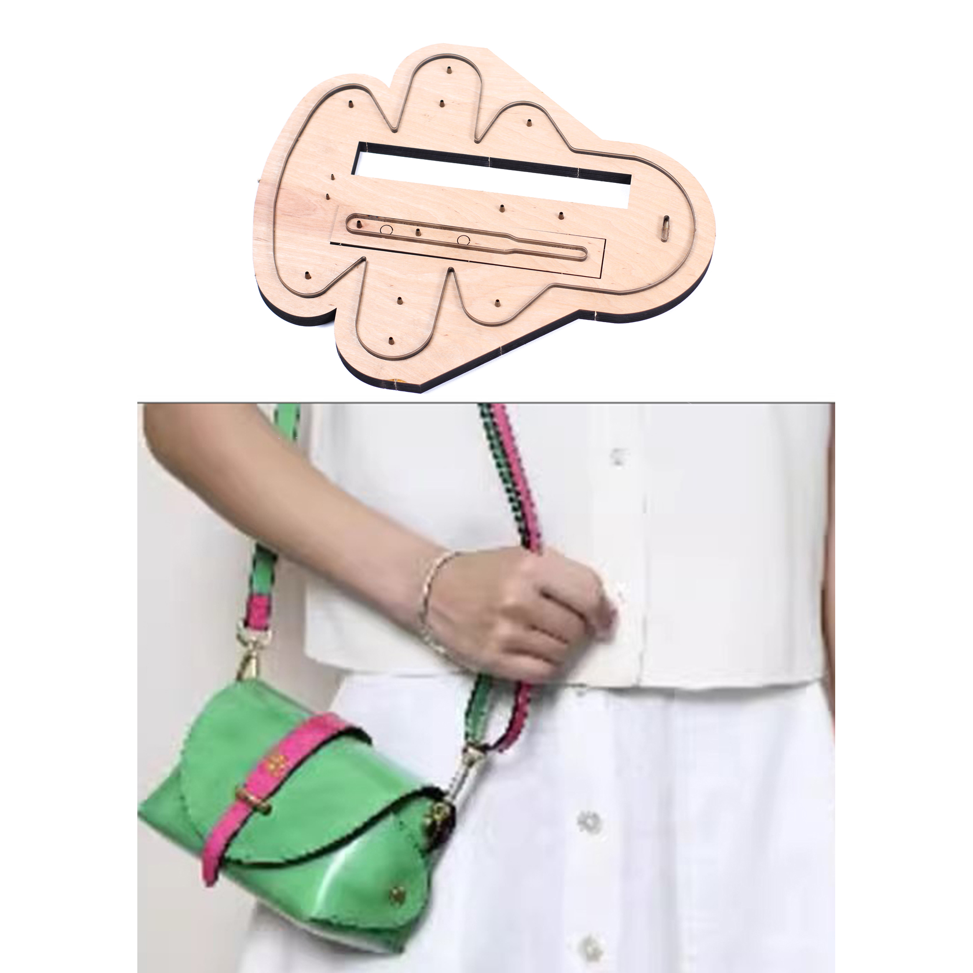 Shoulder Bag Structured - DIY leather craft women shoulder bag