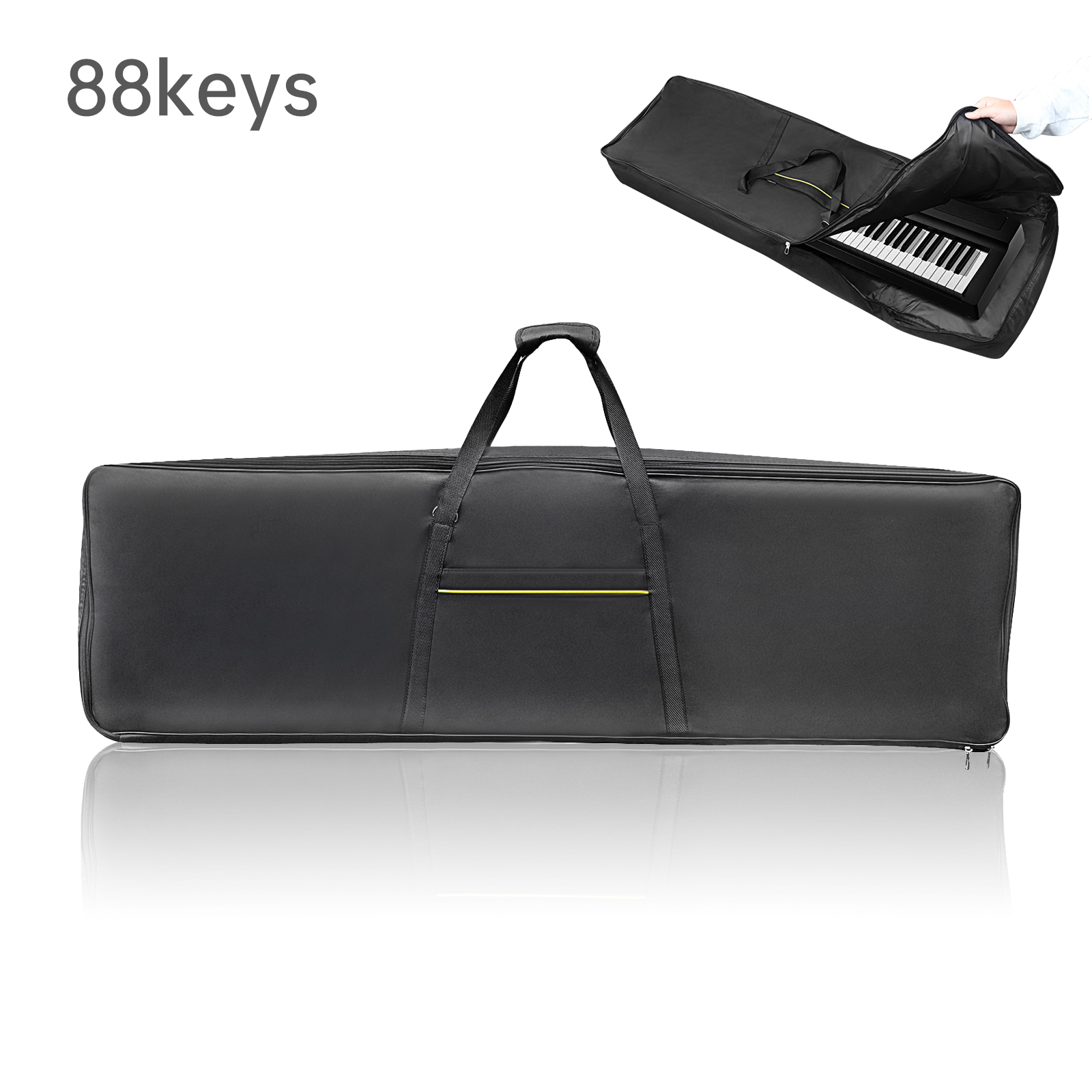 Shoulder Bag Structured - 88 Keys Black Organ Gig Pocket