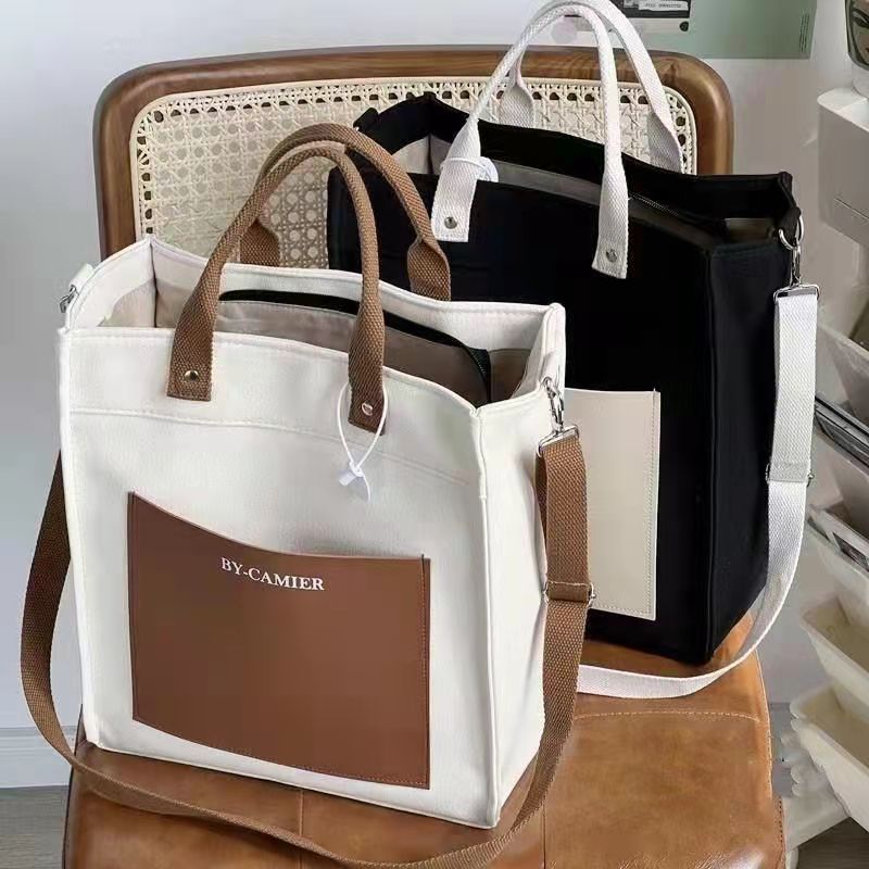 Shoulder Bag Structured - Canvas Sholder Bag Lunch Bag for