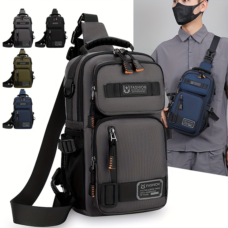 Men's Chest Bag Multifunctiona - Shoulder Bag Structured reseña y precio