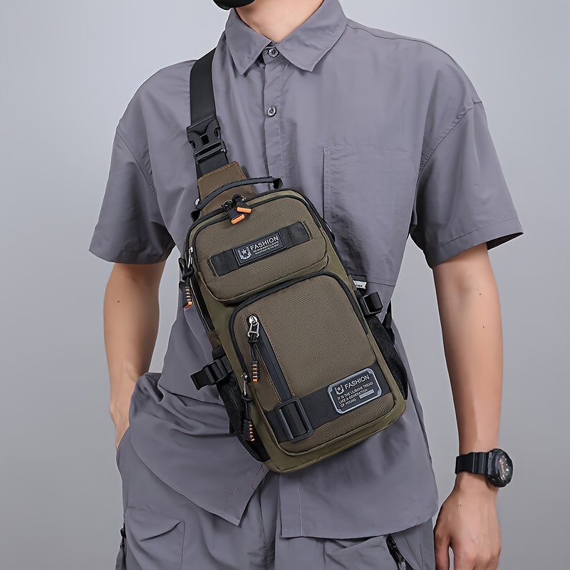 Men's Chest Bag Multifunctiona - Shoulder Bag Structured reseña y precio