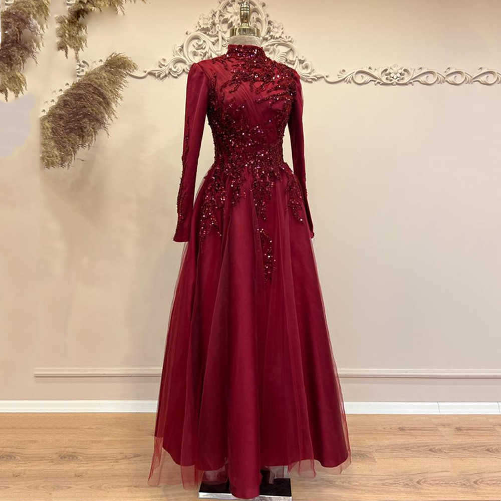 Beads Ankle Length A Line Prom - Women Formal Party Wear Dress reseña y precio