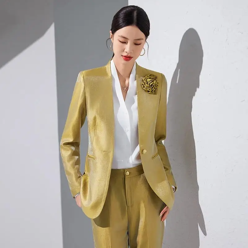 Pop Women Blazer Pants Sets Go - Women Formal Office Wear Tops reseña y precio