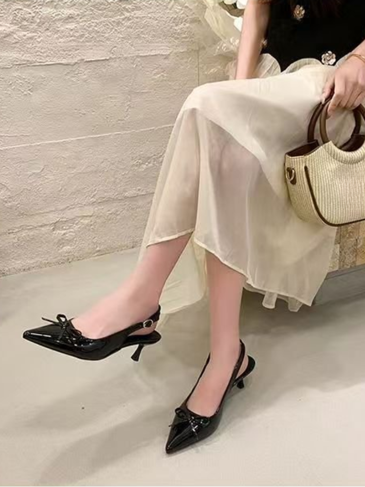 Women Patent Leather Bow Point - Women Formal Office Wear Shoes reseña y precio