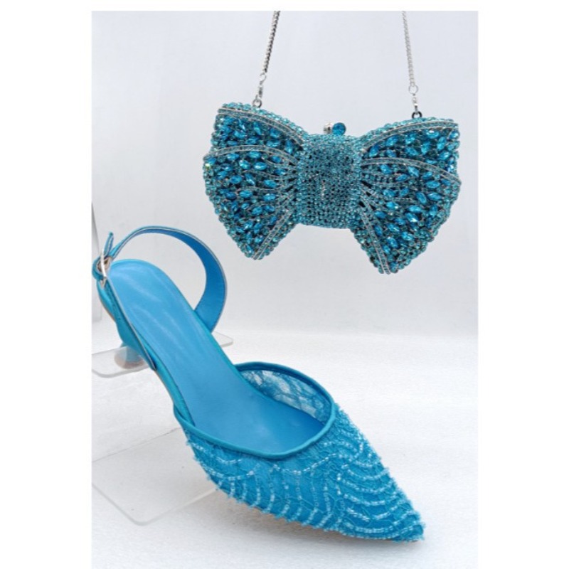 Bright Red Geometric Gem Lace  - Slingback Heel Formal reseña y precio
