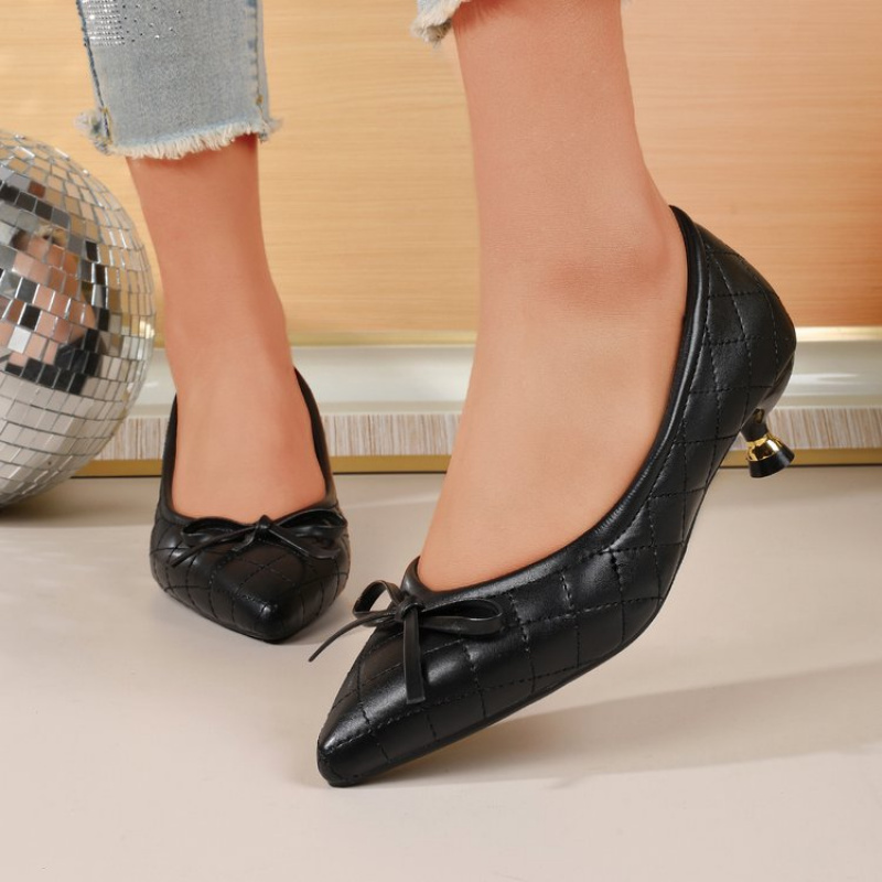 Vintage Women's Pointed Toe Bo - Kitten Heel Women reseña y precio