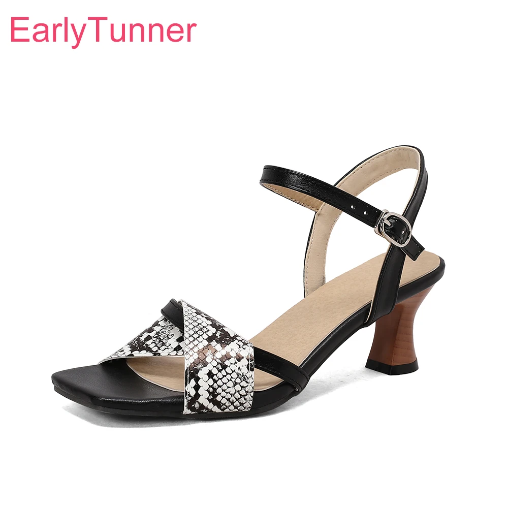 Summer Fashion Black Women Sli - Kitten Heel Women reseña y precio