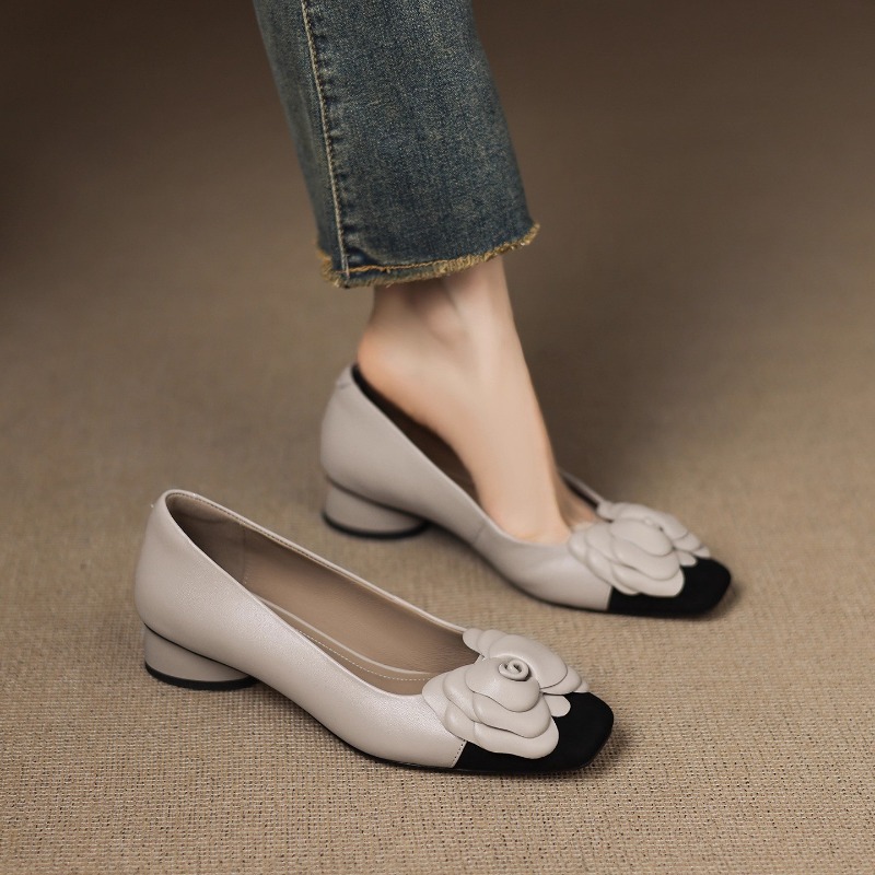 French Kitten Heel Color Block - Kitten Heel Women reseña y precio
