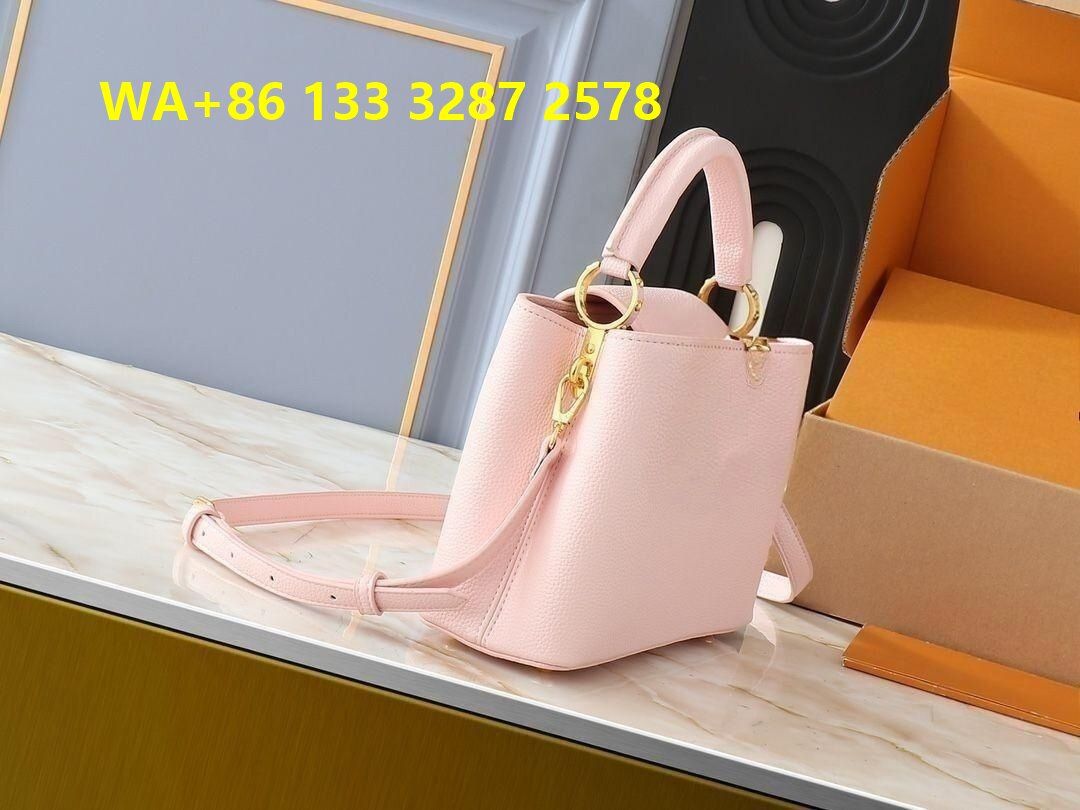 Pastel pink pebbled leather mi - Shoulder Bag Structured reseña y precio