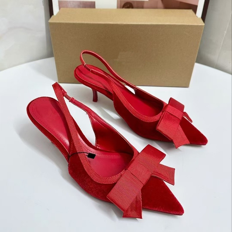 Ladies Thin Heel Pointed Toe S - Slingback Heel Formal reseña y precio