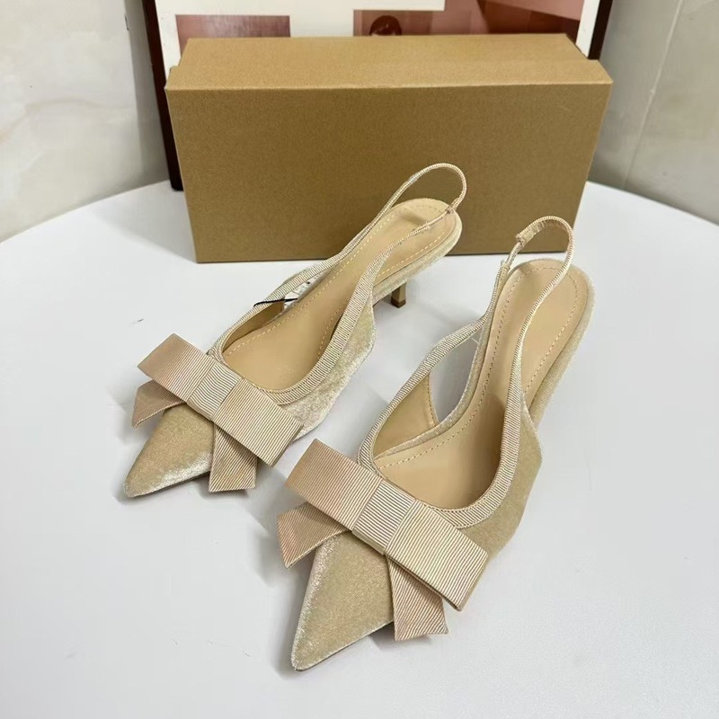 Ladies Thin Heel Pointed Toe S - Slingback Heel Formal reseña y precio