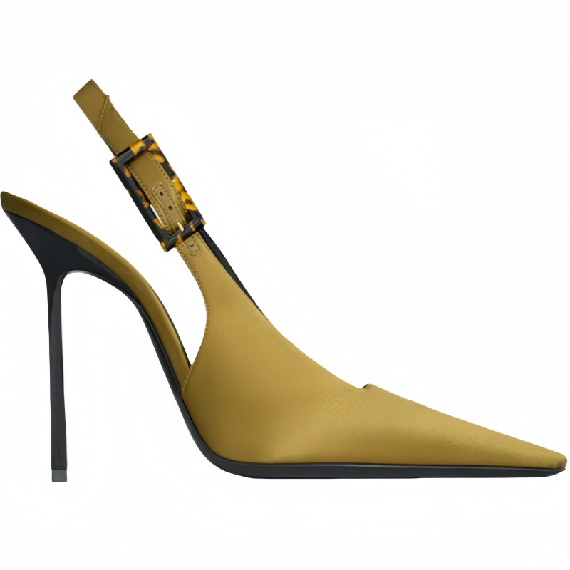 New Luxurious Satin Fashion Sa - Slingback Heel Formal reseña y precio
