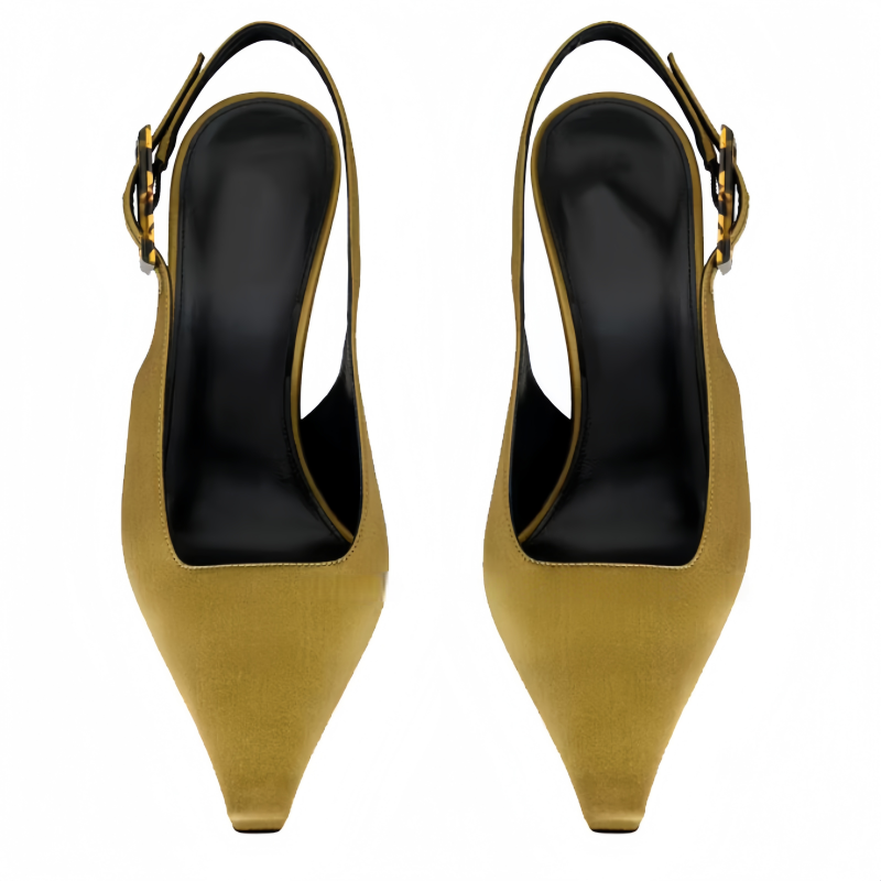 New Luxurious Satin Fashion Sa - Slingback Heel Formal reseña y precio