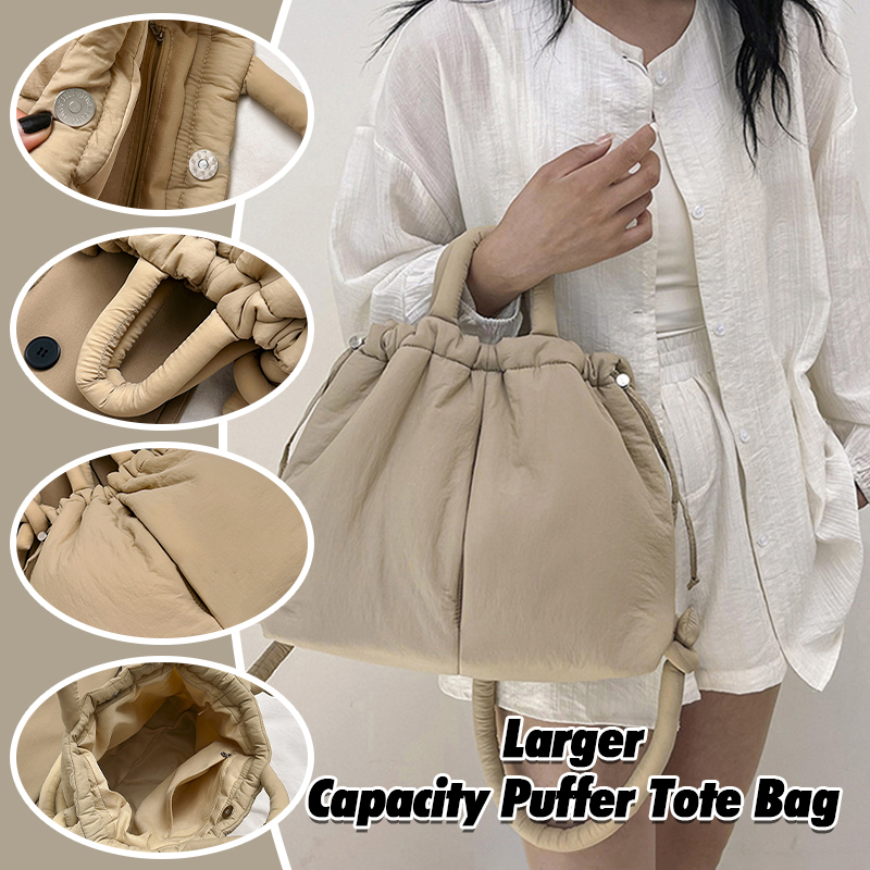 New Fashion Puffer Tote Bag Ny - Shoulder Bag Structured reseña y precio