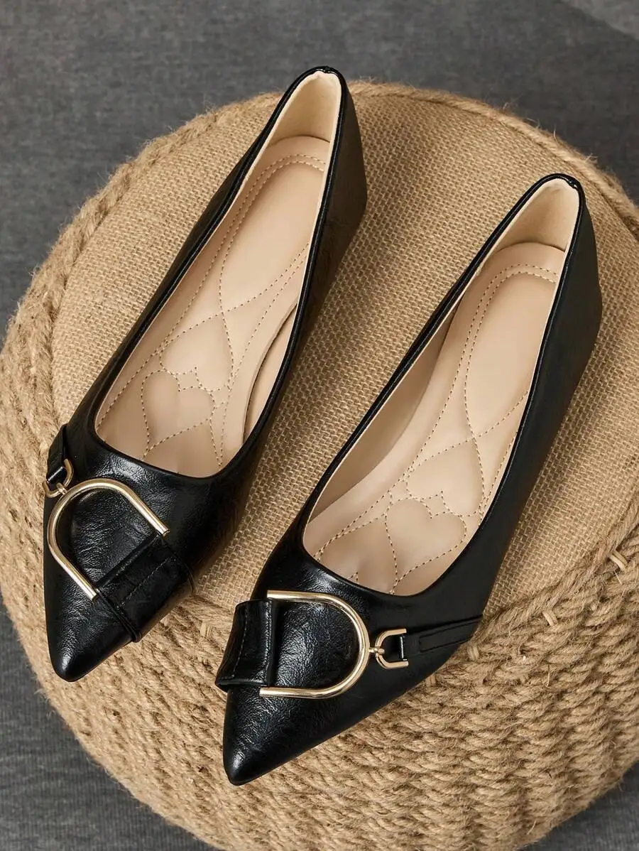 Elegant Women’s Black Pointed  - Women Formal Office Wear Shoes reseña y precio