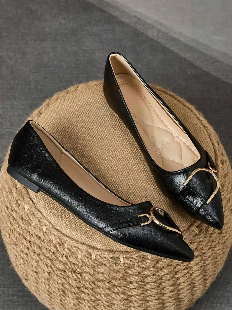 Elegant Women’s Black Pointed  - Women Formal Office Wear Shoes reseña y precio