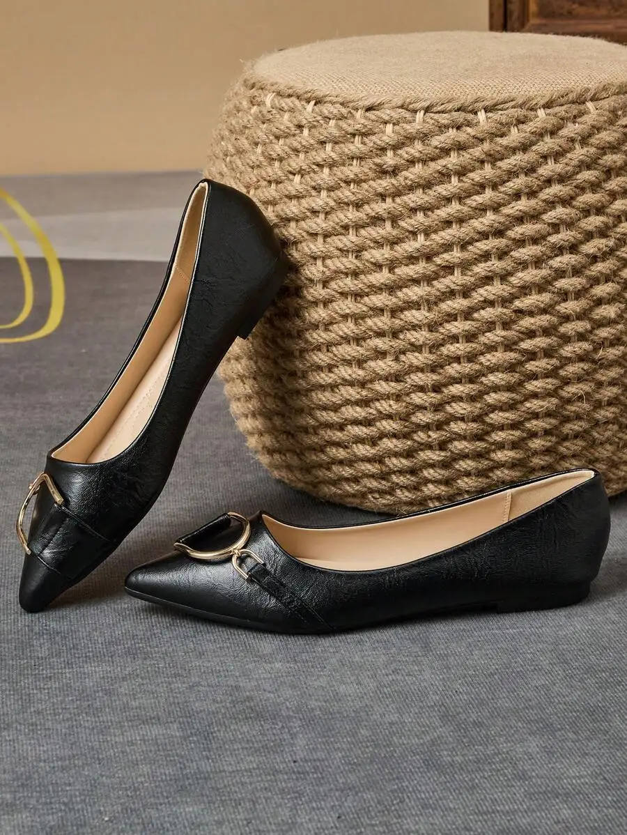 Elegant Women’s Black Pointed  - Women Formal Office Wear Shoes reseña y precio