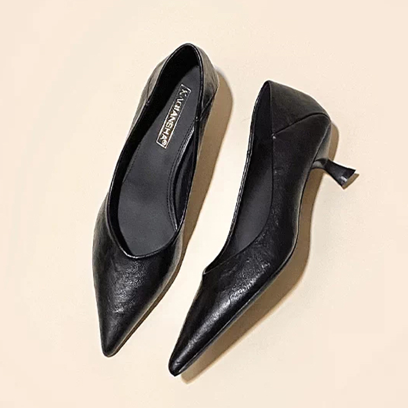 French Elegant Pointed Toe Sof - Kitten Heel Women reseña y precio