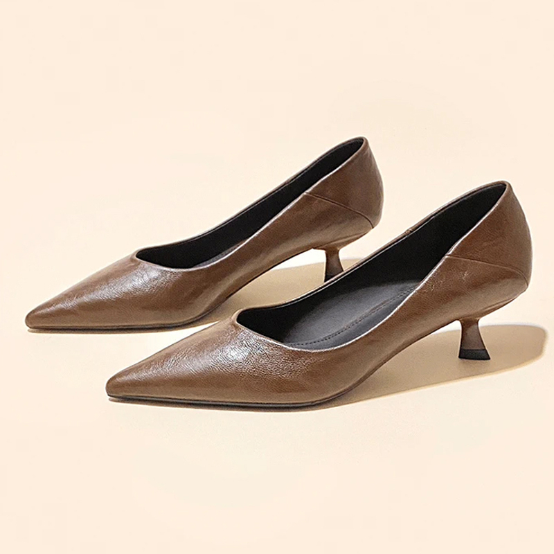 French Elegant Pointed Toe Sof - Kitten Heel Women reseña y precio